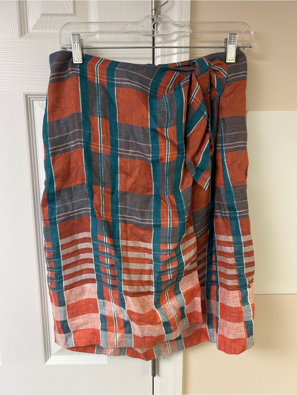 NWT Ann Taylor Linen Lined Midi Skirt